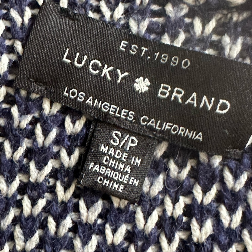 Lucky Brand  Open Front Double Face Long Cardigan size S/P oversized - Picture 5 of 10